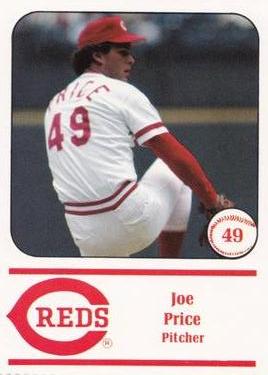 1982 Cincinnati Reds Yearbook Cards #NNO Joe Price Front