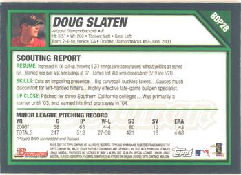 2007 Bowman Draft Picks & Prospects - Gold #BDP28 Doug Slaten Back