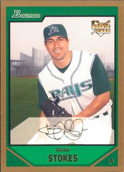 2007 Bowman Draft Picks & Prospects - Gold #BDP37 Brian Stokes Front