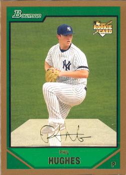2007 Bowman Draft Picks & Prospects - Gold #BDP49 Phil Hughes Front