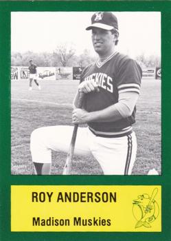 1985 Madison Muskies #1 Roy Anderson Front
