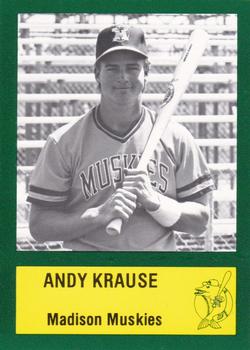 1985 Madison Muskies #18 Andy Krause Front