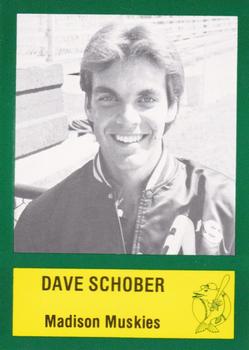 1985 Madison Muskies #23 Dave Schober Front