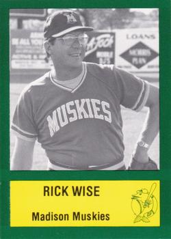 1985 Madison Muskies #25 Rick Wise Front