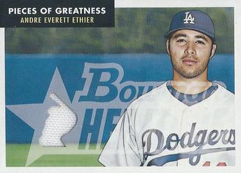2007 Bowman Heritage - Pieces of Greatness #PG-AE Andre Ethier Front