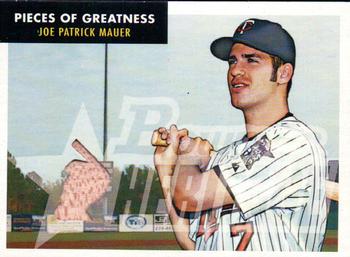 2007 Bowman Heritage - Pieces of Greatness #PG-JM Joe Mauer Front