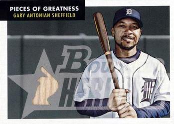 2007 Bowman Heritage - Pieces of Greatness #PG-GS Gary Sheffield Front