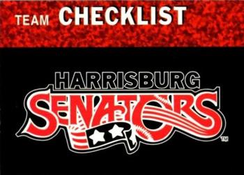 1998 Multi-Ad Harrisburg Senators #30 Checklist Front