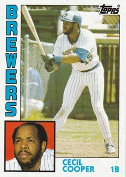 1984 Topps Head-In-Box Proofs #NNO Cecil Cooper Front