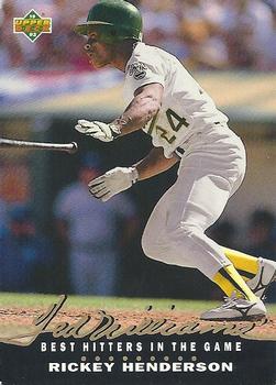 1992 Upper Deck - Ted Williams' Best #T7 Rickey Henderson Front