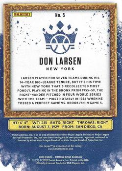 2020 Panini Diamond Kings #5 Don Larsen Back