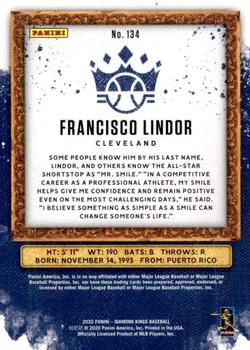 2020 Panini Diamond Kings #134 Francisco Lindor Back
