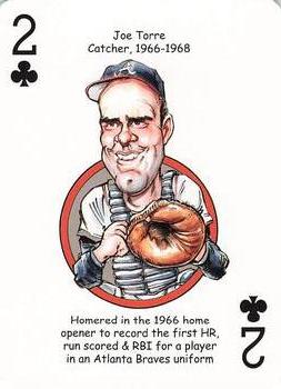 2019 Hero Decks Atlanta Braves Baseball Heroes Playing Cards #2♣ Joe Torre Front