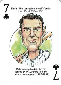 2018 Hero Decks New York Yankees Baseball Heroes Playing Cards (11th Edition) #7♣ Earle Combs Front