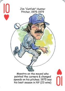 2018 Hero Decks New York Yankees Baseball Heroes Playing Cards (11th Edition) #10♥ Jim Hunter Front