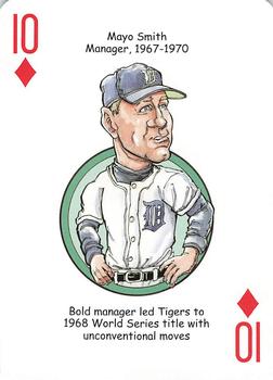 2006 Hero Decks Detroit Tigers Baseball Heroes Playing Cards #10♦ Mayo Smith Front