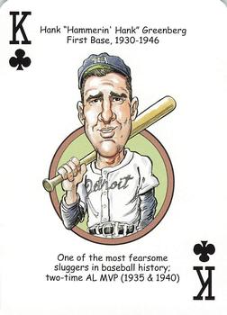 2006 Hero Decks Detroit Tigers Baseball Heroes Playing Cards #K♣ Hank Greenberg Front