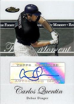 2007 Finest - Rookie Finest Moments Autographs #RFMA-CQ Carlos Quentin Front
