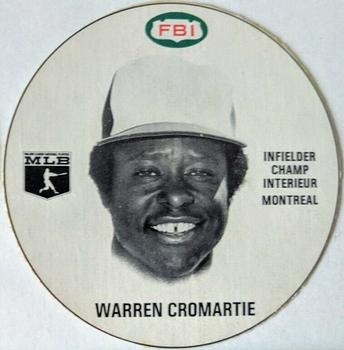 1981 FBI Discs #NNO Warren Cromartie Front