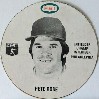 1981 FBI Discs #NNO Pete Rose Front