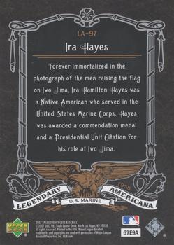 2007 SP Legendary Cuts - Legendary Americana #LA-97 Ira Hayes Back