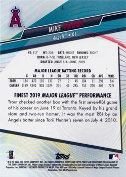 2020 Finest #1 Mike Trout Back