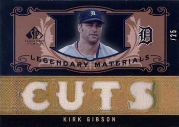 2007 SP Legendary Cuts - Legendary Materials Quad #LM-KG2 Kirk Gibson Front