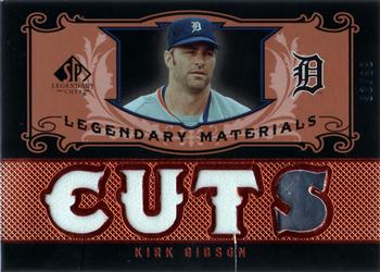 2007 SP Legendary Cuts - Legendary Materials Triple #LM-KG2 Kirk Gibson Front
