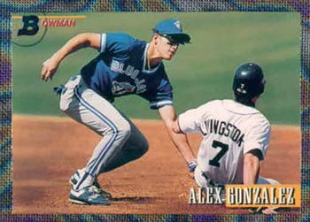 1993 Bowman #374 Alex Gonzalez Front