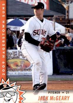 2009 MultiAd Hagerstown Suns #10 Jack McGeary Front