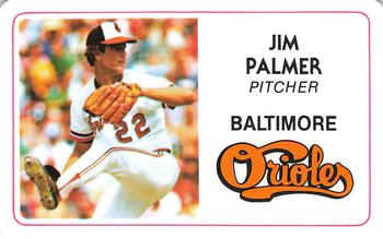 1981 Perma-Graphics Superstar Credit Cards #028 Jim Palmer Front
