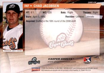 2009 Choice Casper Ghosts #20 Chad Jacobsen Back