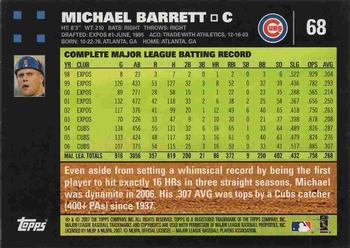 2007 Topps - 1st Edition #68 Michael Barrett Back