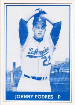 1980 TCMA 1959 Los Angeles Dodgers Blue #029 Johnny Podres Front
