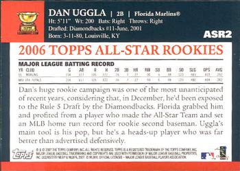 2007 Topps - All-Star Rookies #ASR2 Dan Uggla Back