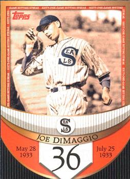 2007 Topps - Joe DiMaggio: The Streak Before the Streak #JDSF36 Joe DiMaggio Front