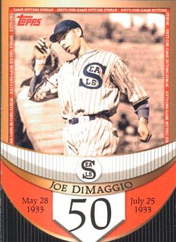 2007 Topps - Joe DiMaggio: The Streak Before the Streak #JDSF50 Joe DiMaggio Front