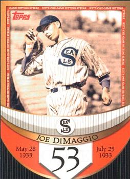 2007 Topps - Joe DiMaggio: The Streak Before the Streak #JDSF53 Joe DiMaggio Front