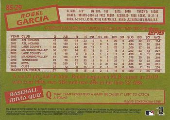 2020 Topps - 1985 Topps Baseball 35th Anniversary (Series One) #85-29 Robel Garcia Back