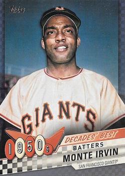 2020 Topps - Decades' Best Blue (Series One) #DB-18 Monte Irvin Front