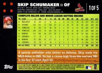 2007 Topps - St. Louis Cardinals #1 Skip Schumaker Back