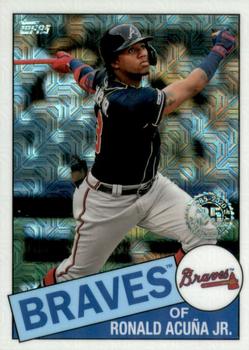 2020 Topps - 1985 Topps Baseball 35th Anniversary Chrome Silver Pack (Series One) #85C-3 Ronald Acuña Jr. Front