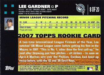2007 Topps - Rookies #8 Lee Gardner Back