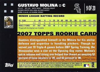 2007 Topps - Rookies #9 Gustavo Molina Back