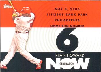 2007 Topps - Generation Now #GN6 Ryan Howard Front