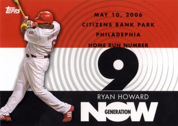 2007 Topps - Generation Now #GN9 Ryan Howard Front