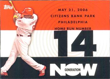 2007 Topps - Generation Now #GN14 Ryan Howard Front