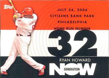 2007 Topps - Generation Now #GN32 Ryan Howard Front