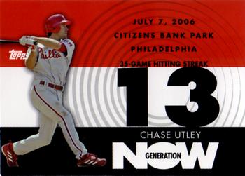 2007 Topps - Generation Now #GN63 Chase Utley Front