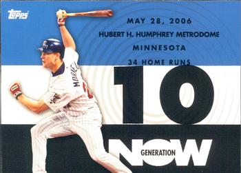 2007 Topps - Generation Now #GN126 Justin Morneau Front